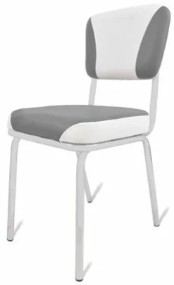 Gastronomie Cafe Stuhl California grau, weiss