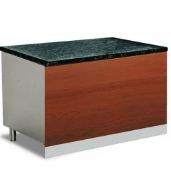 Gastronomie Kassentisch Pro mit Holzfront, 600x880x850 mm