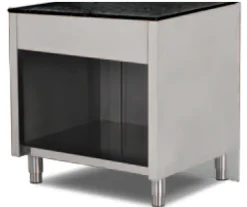 Gastronomie Kassentisch Pro mit Holzfront, 600x880x850 mm