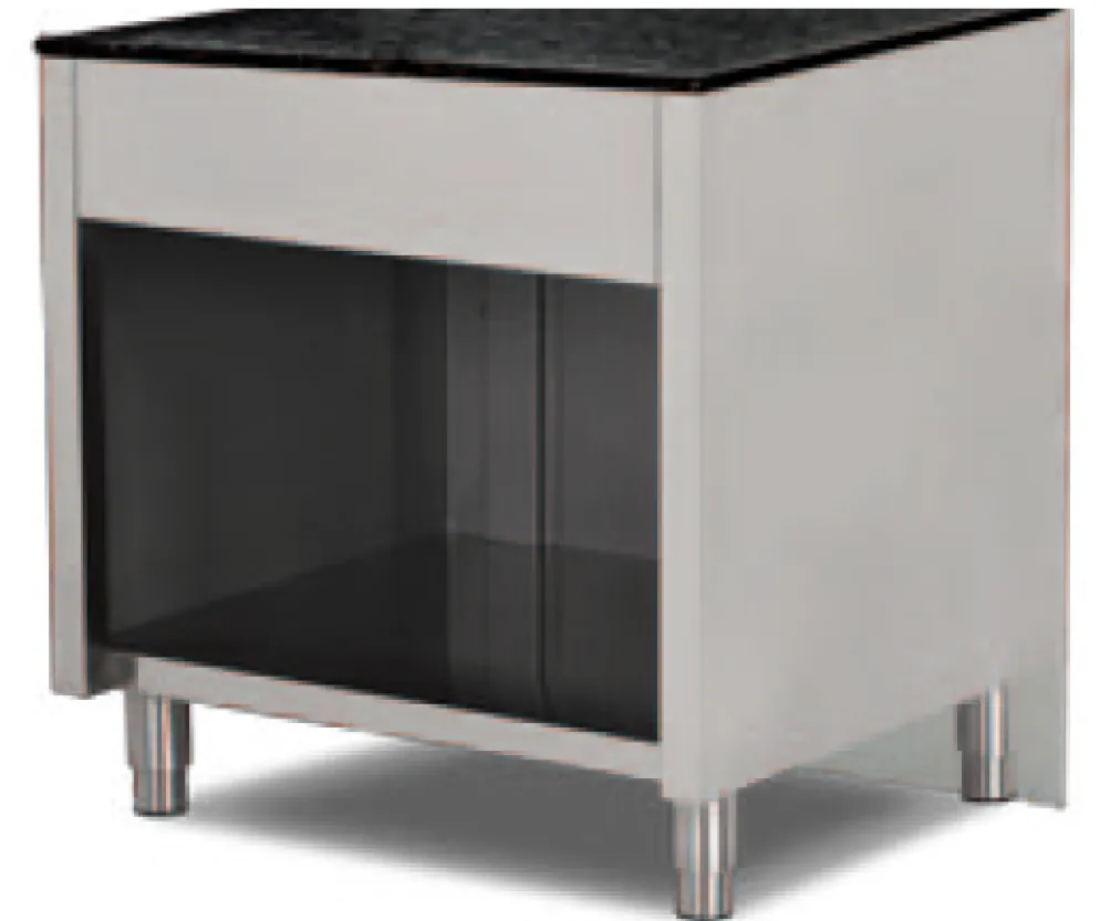 Gastronomie Kassentisch Pro mit Holzfront, 600x880x850 mm