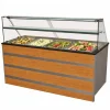 Gastronomie Kühltheke, Holzfront für 5x GN 1/1, 1800x800x1350 mm