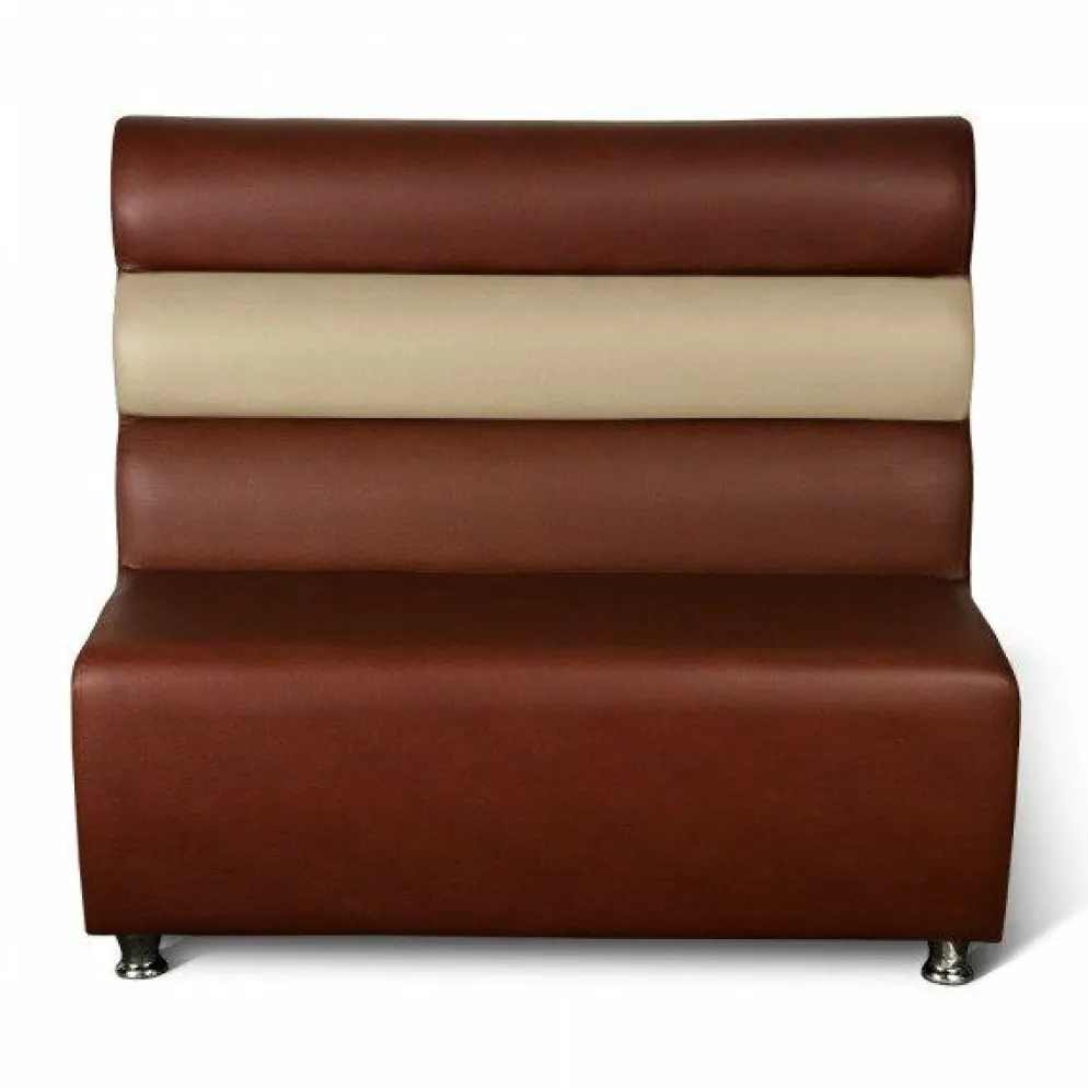 Gastronomie Sitzbank GALA braun mit beige 120 cm