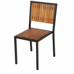 Gastronomie Stuhl Holli Stahl- und Akazienholz, 45x53x86cm