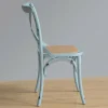 Gastronomie Stuhl Holz Atlas 110ST mit gekreuzter Rückenlehne White Blue Wash