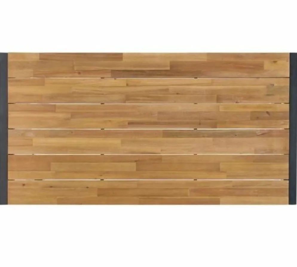 Gastronomie Tisch Holli rechteckig Stahl- und Akazienholz, 180x90x74cm