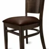 Gastro Restaurantstuhl Elan Sitz in braun
