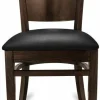 Gastro Restaurantstuhl Elan Sitz in schwarz