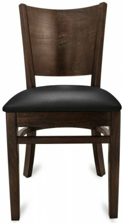 Gastro Restaurantstuhl Elan Sitz in schwarz