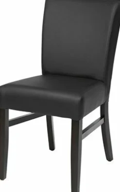 Gastro Stuhl Kati schwarz gepolstert