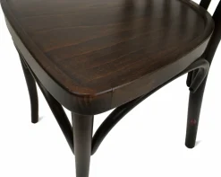 Gastro Stuhl Molly-A mit Armlehne in Nussbaum