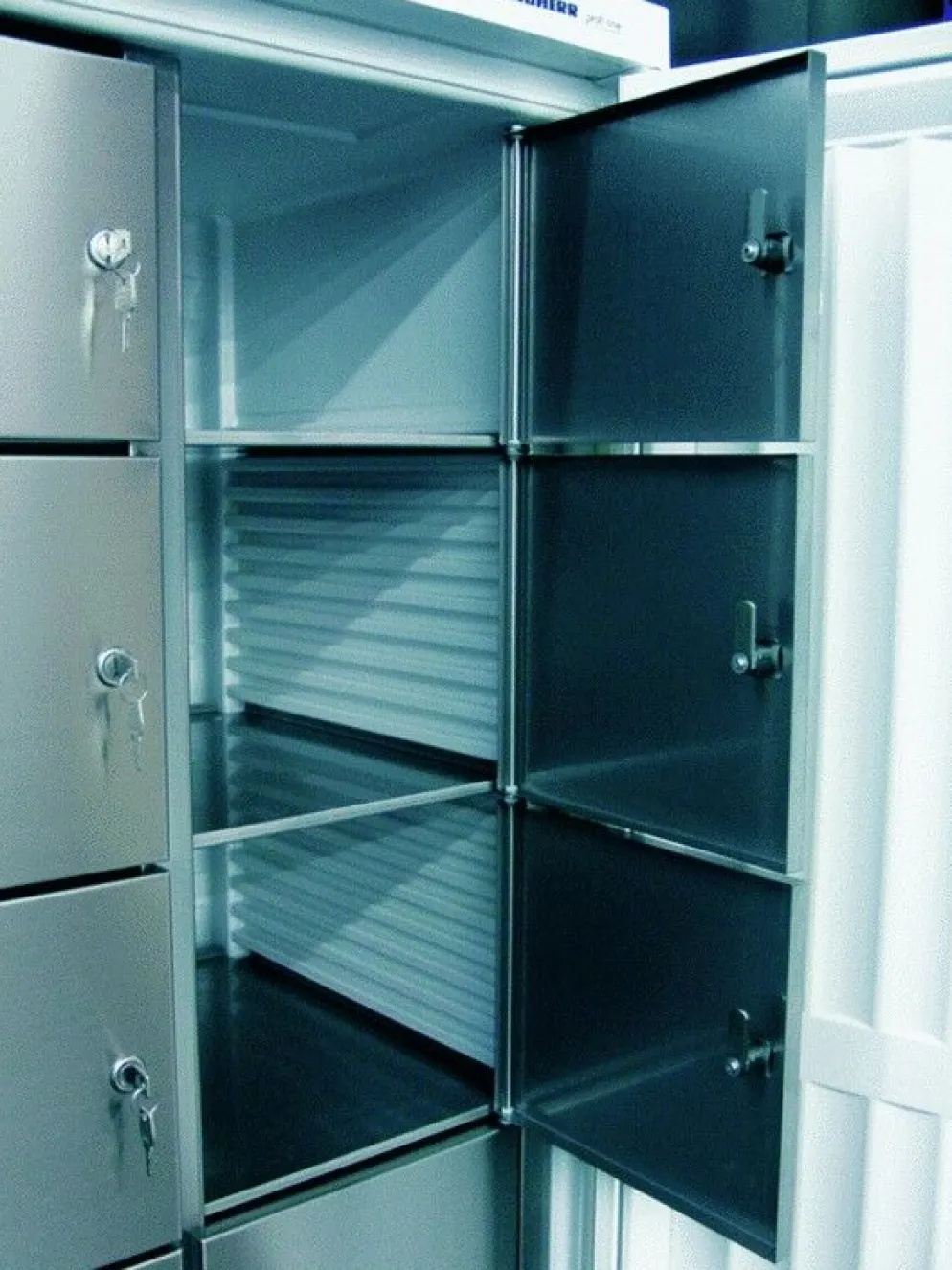 Gemeinschaftskühlschrank HZS 51-12, 12 Fächer, Volltür, Umluftkühlung