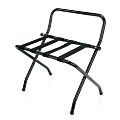 Gepäckablage mit Wandschutz, 62 x 47 x 46 cm, pulverbeschichtet, Stahl, Nylon