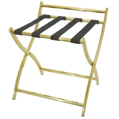 Gepäckablage mit Wandschutz, 50 x 48 x 54 cm,goldfarben, Chromnickelstahl