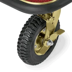 Gepäckwagen DRIFT, 112 x 60 x 190 cm, titanium gold, roter Teppich