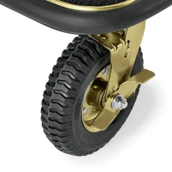 Gepäckwagen DRIFT, 112 x 60 x 190 cm, titanium gold, schwarzer Teppich