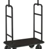 Gepäckwagen TRANSIT, 112 x 60 x 185 cm, schwarz, schwarzer Teppich