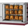 GGF Gas-Hähnchengrill mit 3 Spießen für bis zu 12-15 Hähnchen, 17 kW