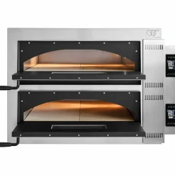 GGF Pizzaofen FR-Line Digital, Vollschamottboden für 4+4 Pizzen Ø-360mm, Breite 1010mm