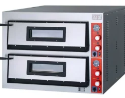 GGF Profi Pizzaofen 2 Backkammern, 12 kW für 8x Ø36cm Pizzen
