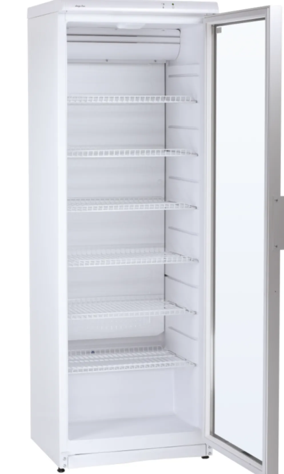 Glastürkühlschrank CD 350 weiß, Türanschlag links