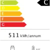 Glastürkühlschrank KBS 327 G Slim schwarz 450 mm, 0,18 kW