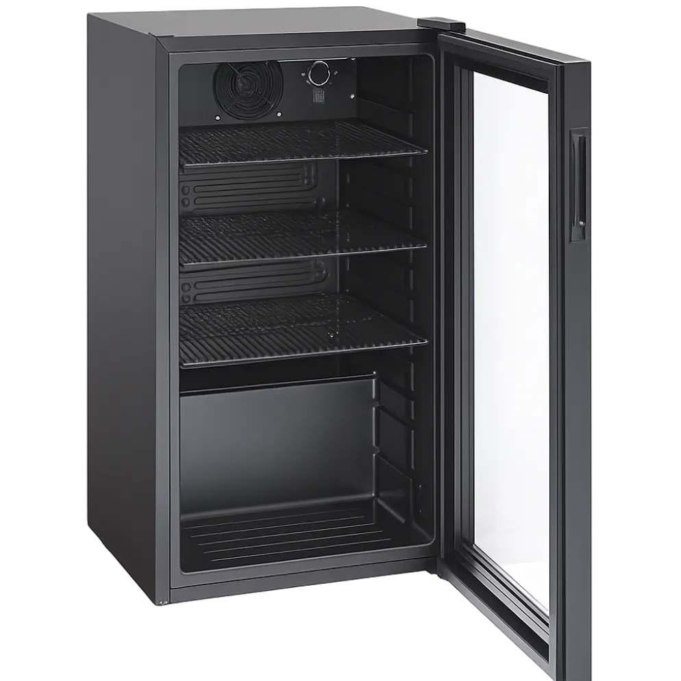 Glastürkühlschrank KBS 147 U schwarz