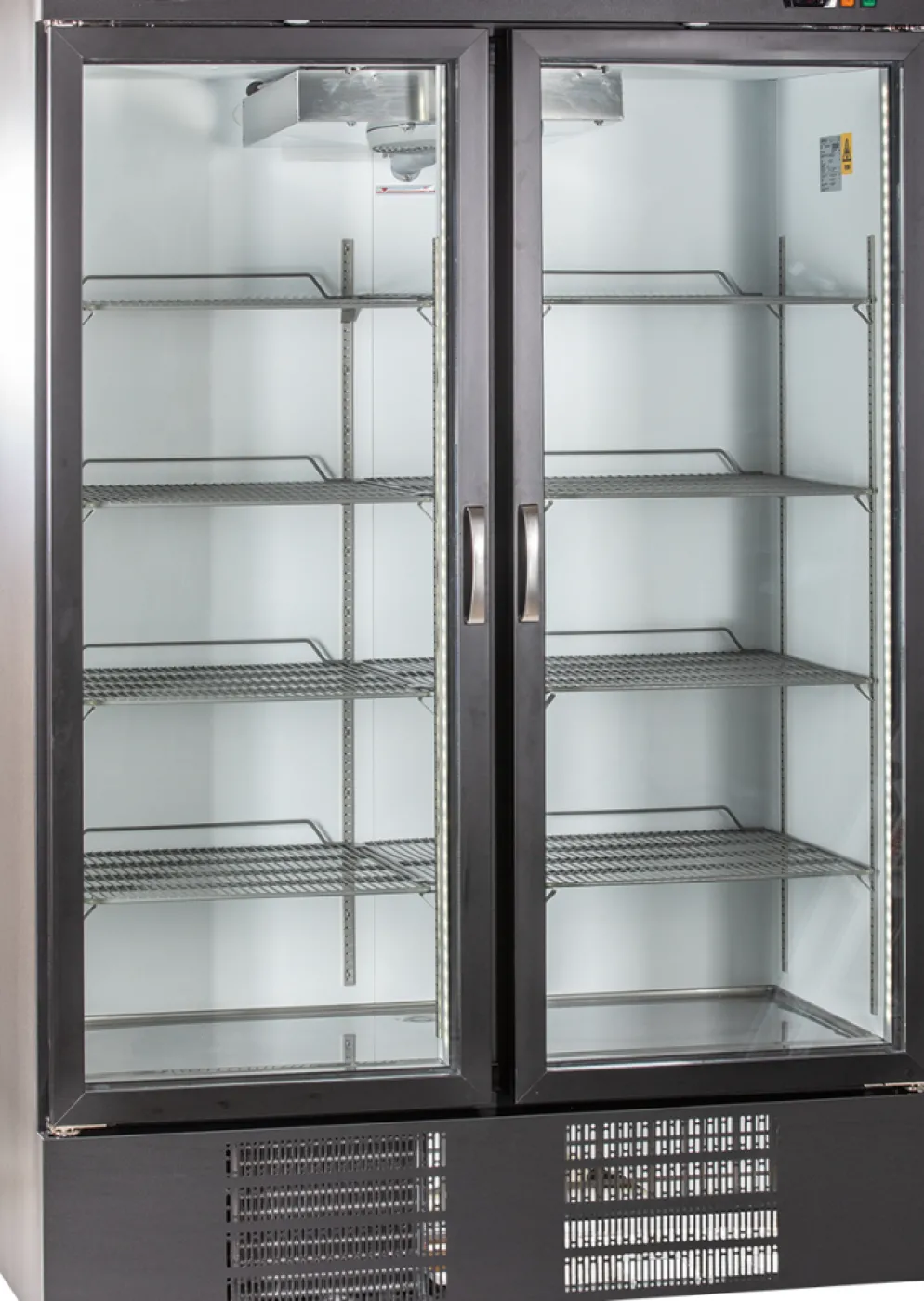 Glastürkühlschrank KU 1200 G mit 2 Drehtüren, 1370x735x2055mm