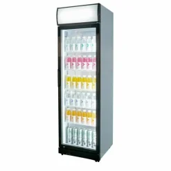 Glastür-Kühlschrank mit Werbedisplay 1 Flügeltür 577 mm, 386 l