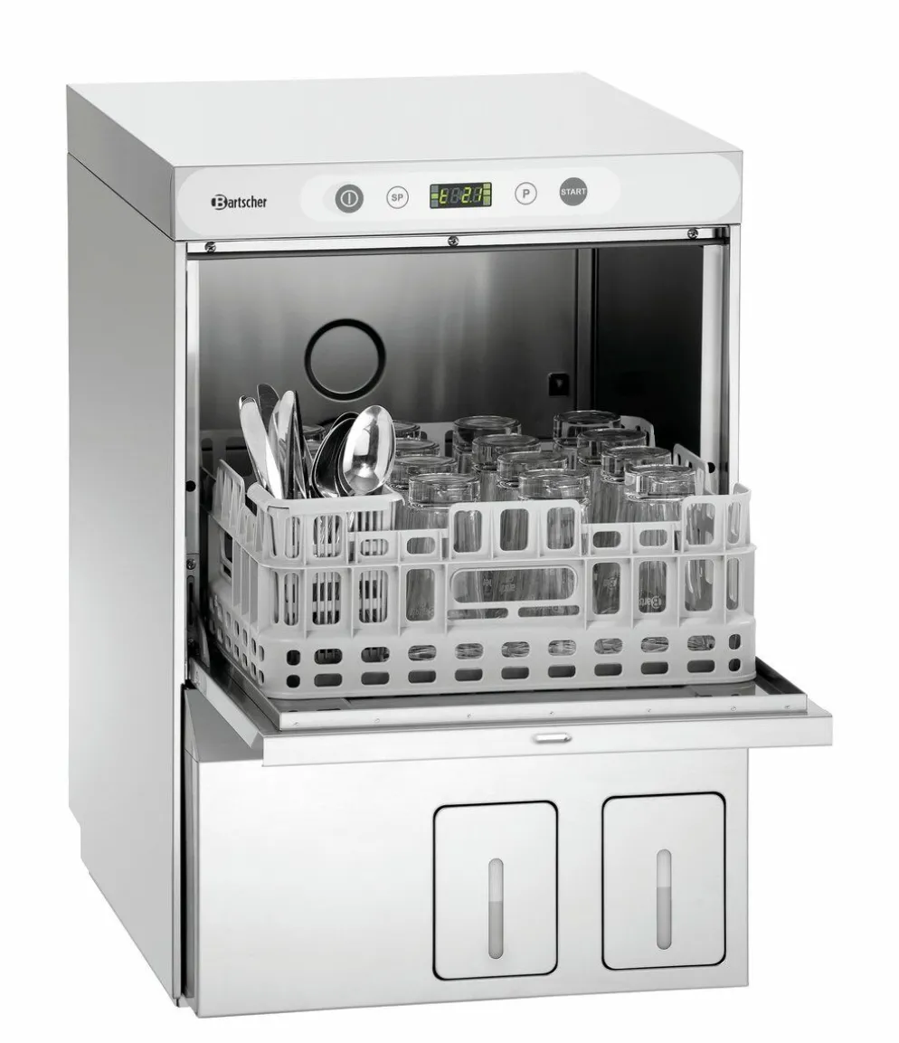 Gläser-Spülmaschine GS K400 LPWR K, Korb 400x400mm, Laugenpumpe 230V