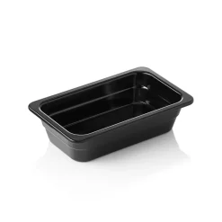 GN Behälter GN 65 BLACK 1/4-065 mm, schwarz, Melamin