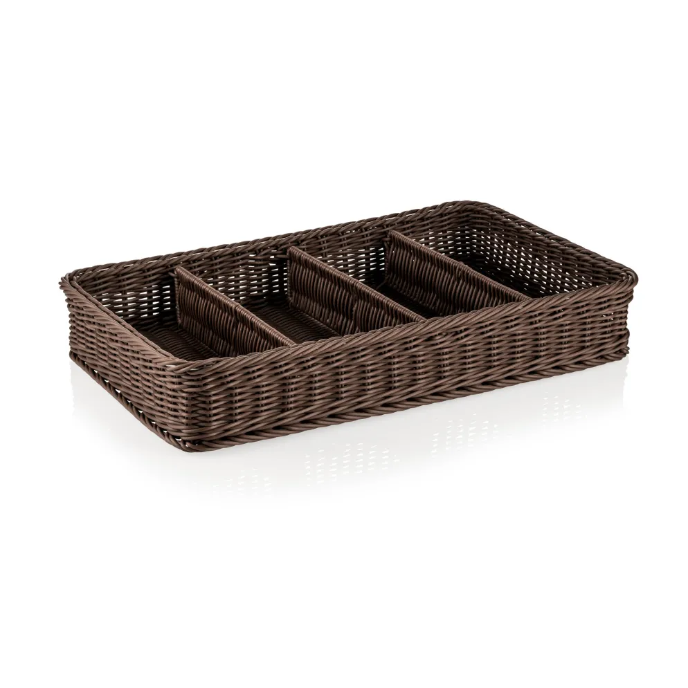 GN Besteckkorb 1/1 WEAVER PRO Systemkörbe, braun, Polypropylen