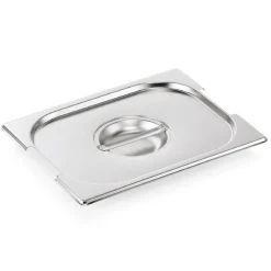 GN Deckel GN CORE 1/2, mit Griffaussparung, Chromnickelstahl