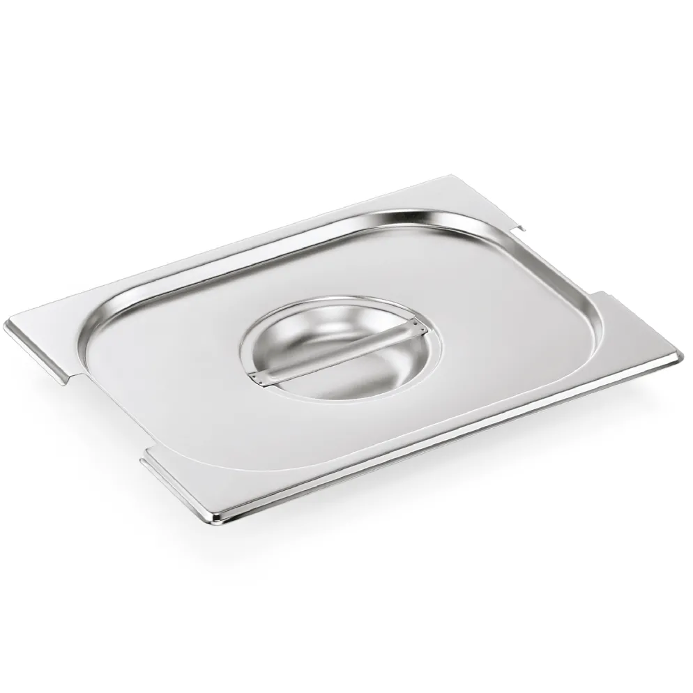 GN Deckel GN CORE 1/2, mit Griffaussparung, Chromnickelstahl
