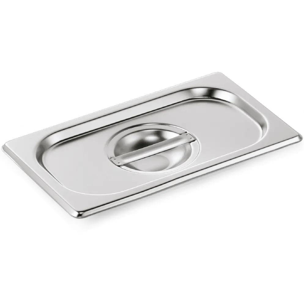 GN Deckel GN CORE 1/4, mit Löffelaussparung, Chromnickelstahl
