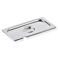 GN Deckel GN SELECT 1/3, mit Löffelaussparung, Chromnickelstahl 18/8