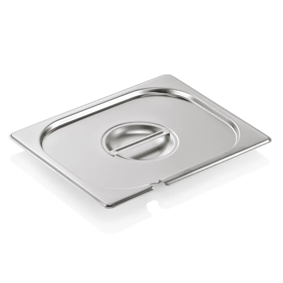 GN Deckel GN SELECT 1/2, mit Löffelaussparung, Chromnickelstahl 18/8