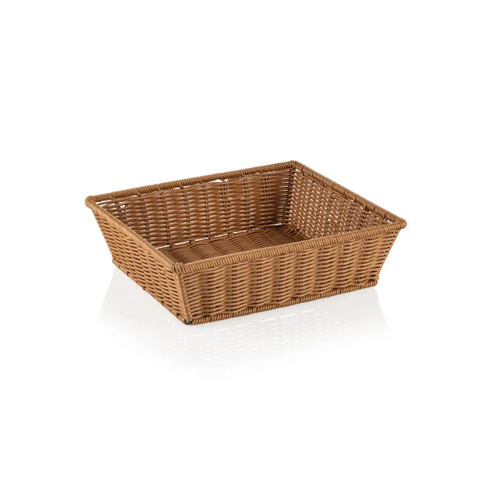 GN Korb 2/3 WEAVER PRO GN Körbe, beige, Polypropylen, Chromnickelstahl 18/10