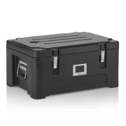 GN Thermotransportbehälter 1/1, 63 x 43 x 31 cm, schwarz, Polyethylen, Polyurethan