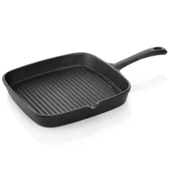 Grillpfanne, 22 x 22 x 3,5 cm, Gusseisen