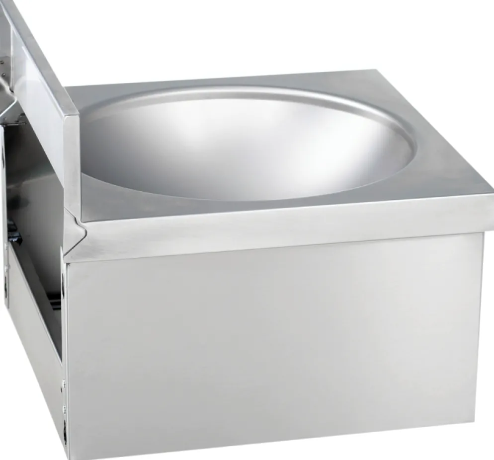 Handwaschbecken eckige Form ohne Mischbatterie BxTxH 40x40x23,5cm