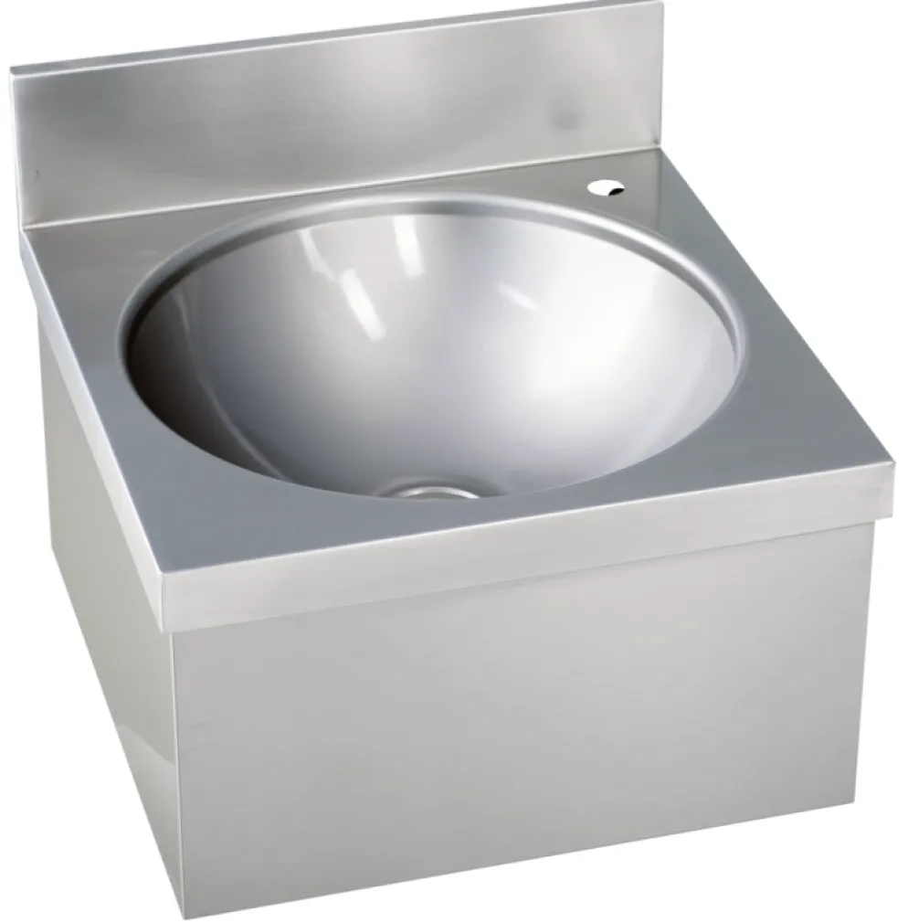 Handwaschbecken eckige Form ohne Mischbatterie BxTxH 40x40x23,5cm