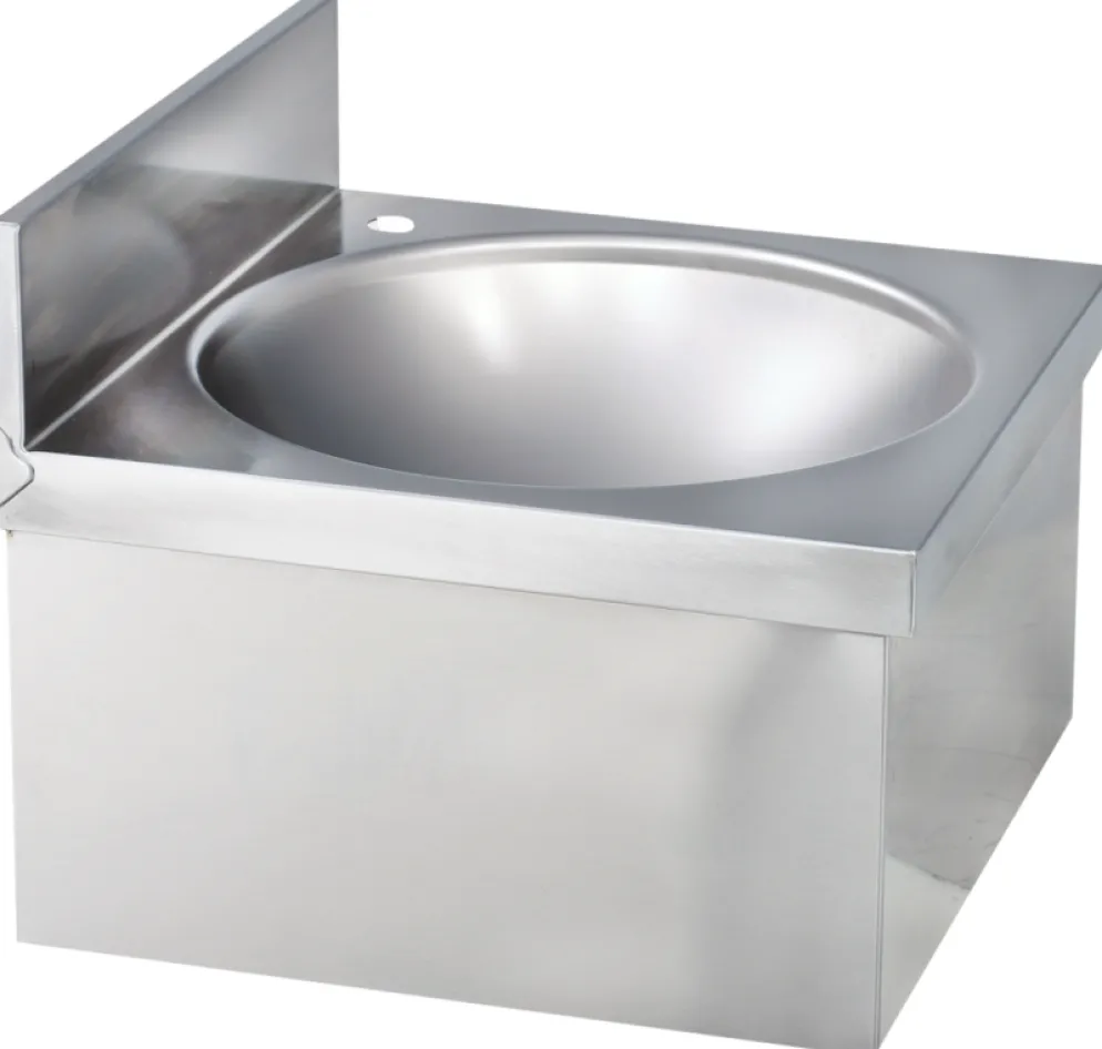 Handwaschbecken eckige Form ohne Mischbatterie BxTxH 40x40x23,5cm