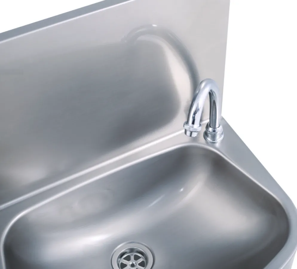 Handwaschbecken halbrunde Form BxTxH 48x35x22cm