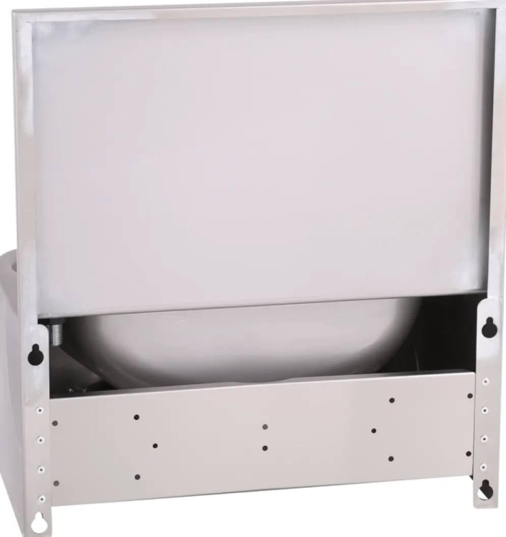 Handwaschbecken halbrunde Form BxTxH 48x35x22cm