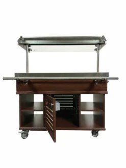 Heisses Buffet, Wärmebuffet mit Tablettrutsche für 3x GN1/1