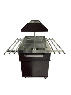 Heisses Buffet, Wärmebuffet mit Tablettrutsche für 4x GN1/1