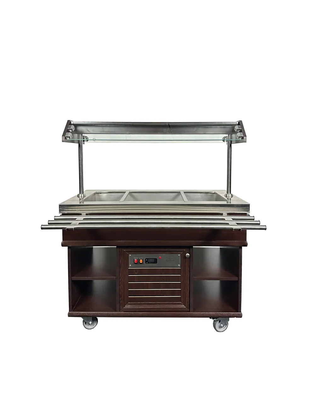 Heisses Buffet, Wärmebuffet mit Tablettrutsche für 4x GN1/1