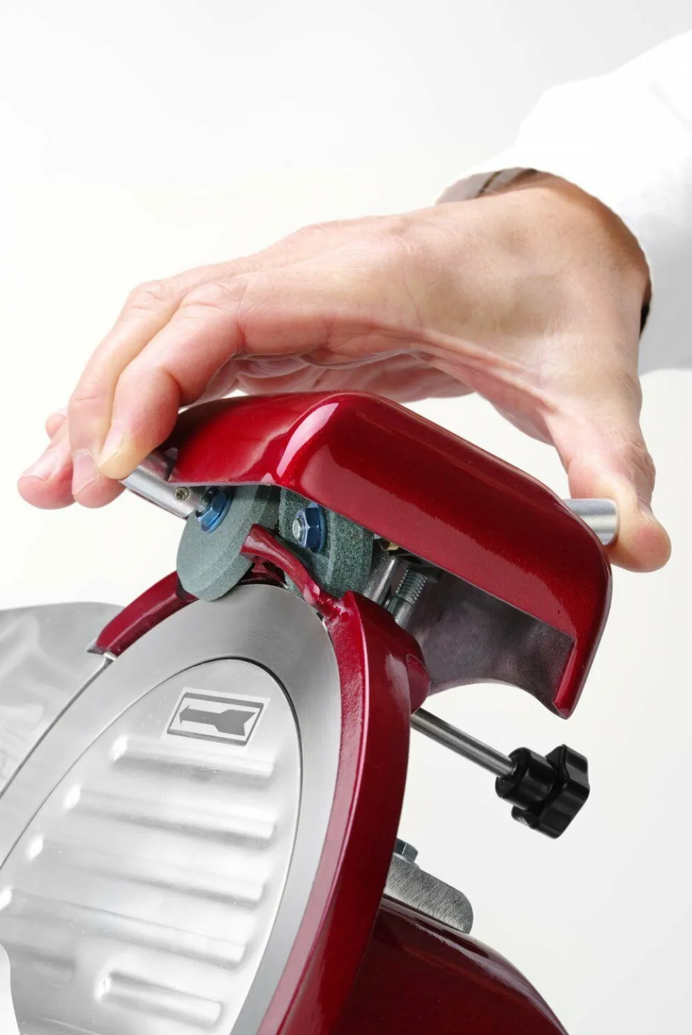HENDI Aufschnittmaschine rot Profi Line ⌀250mm, 320W