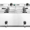 HENDI Friteuse Profi Line 2x8 L mit Ablasshahn 2x3,5kW