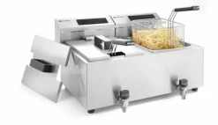 HENDI Fritteuse ProfiLine, digital Bedienfeld, Timer, 2x 8L, 7kW